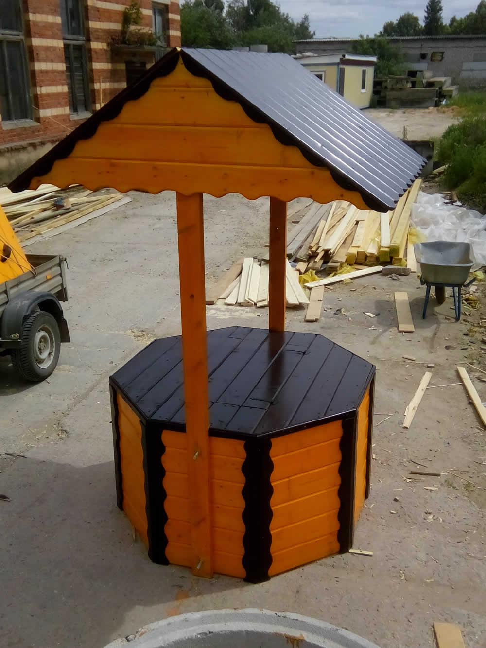 домик-навес для колодца домик-навес для колодца
