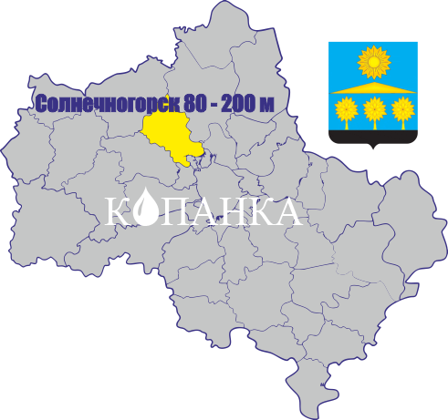 карта Солнечногорский район Бурение скважин в солнечногорском районе
